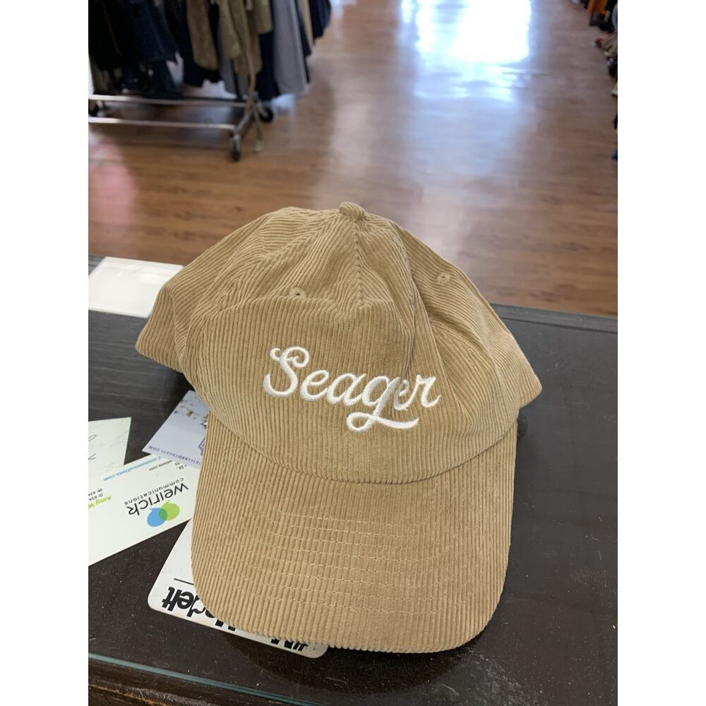 Seager Big Khaki Corduroy Snapback Hat Men’s One Size-Tan